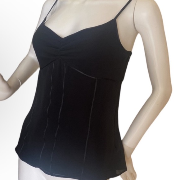 Express Silk Y2K whimsigoth Vtg. Chiffon w/ Satin trim / side Zip / Sm. - Picture 1 of 16